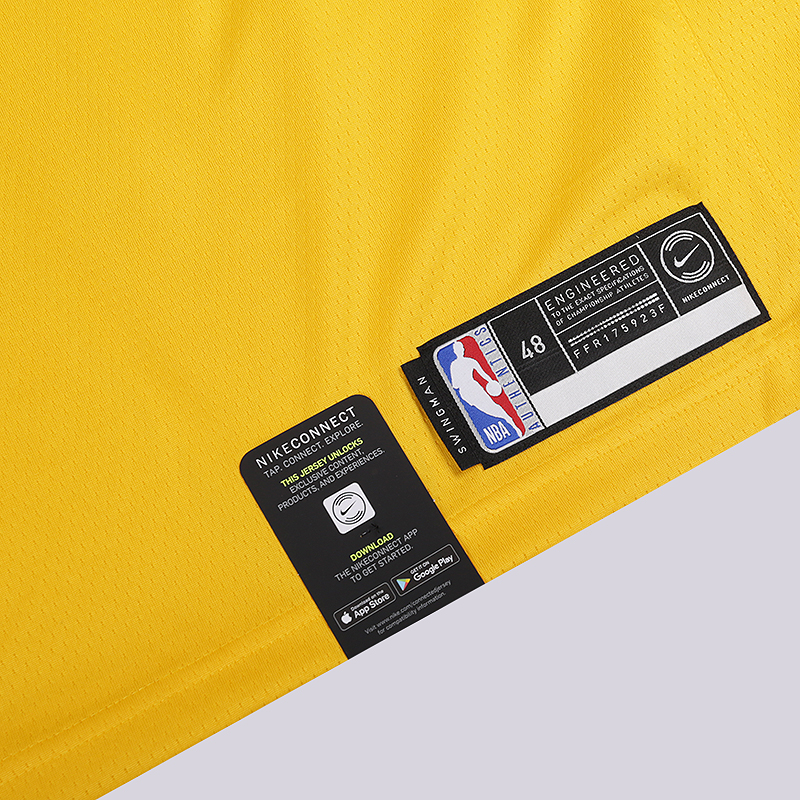 мужская желтая майка Nike LeBron James Icon Edition Swingman AA7099-741 - цена, описание, фото 2